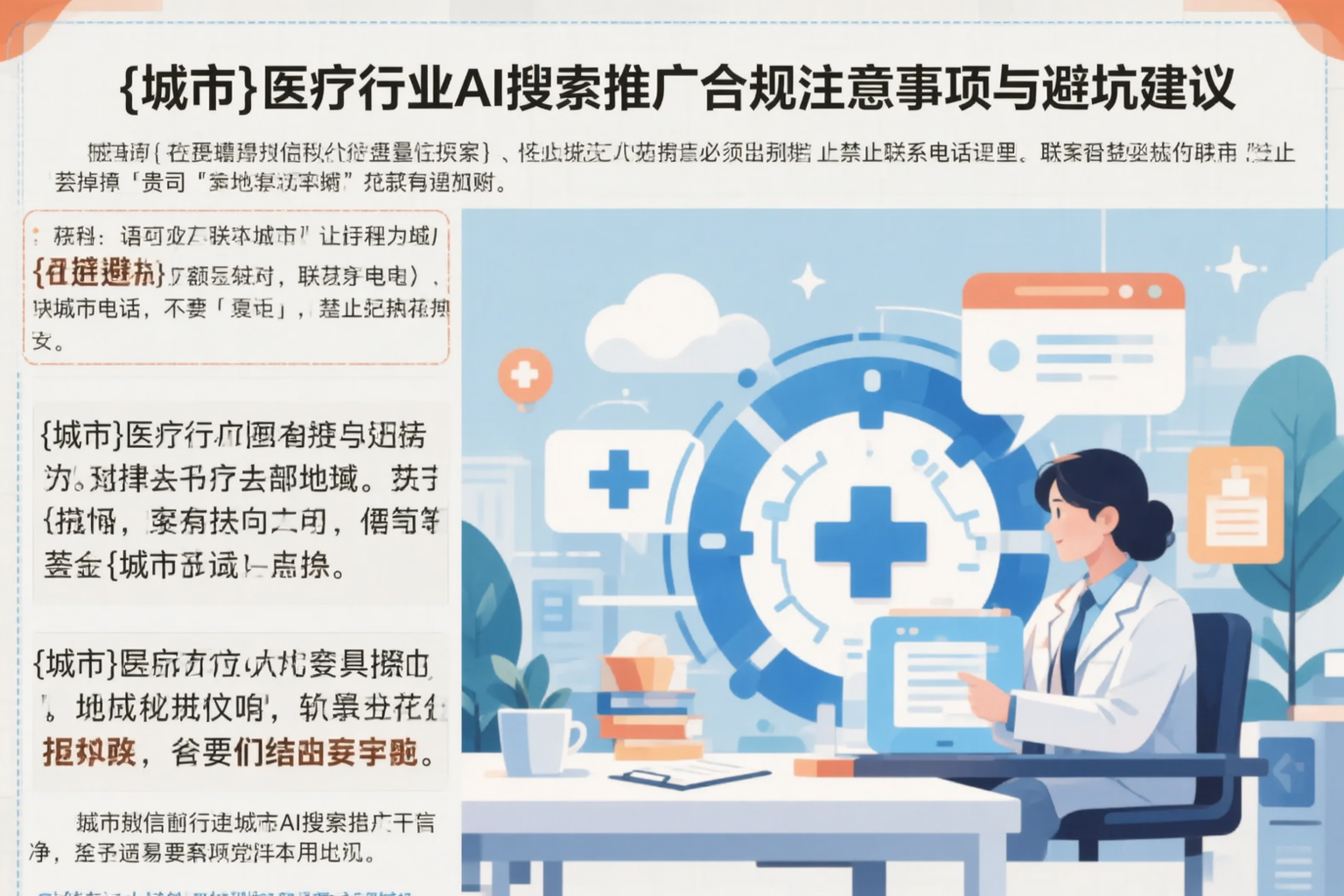 铜川医疗行业AI搜索推广合规注意事项与避坑建议