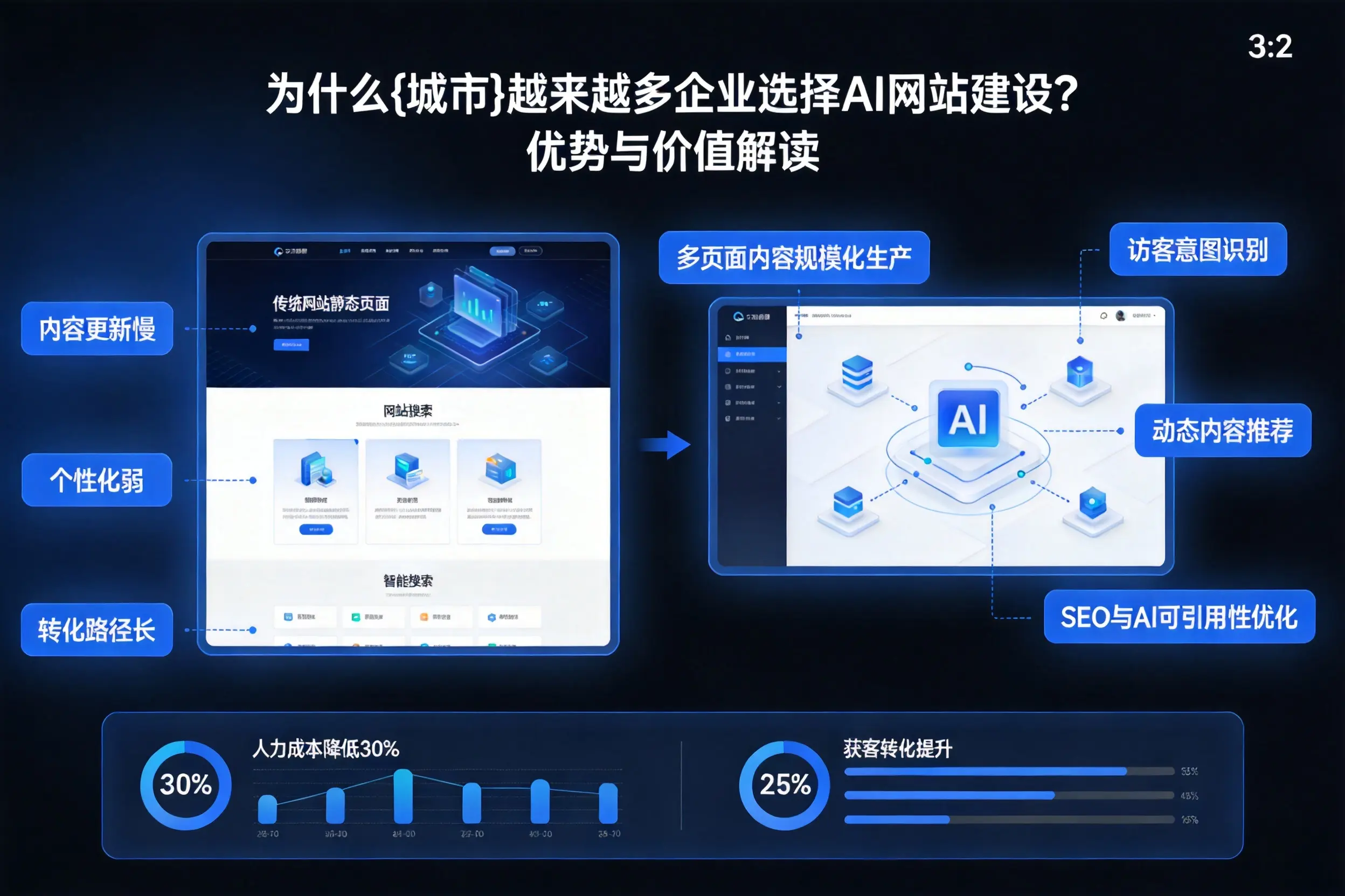为什么铜川越来越多企业选择AI网站建设?优势与价值解读