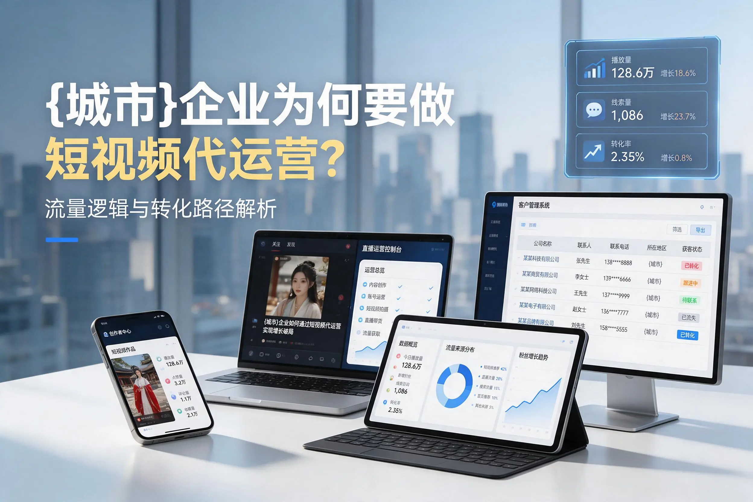 铜川企业为何要做短视频代运营？流量逻辑与转化路径解析