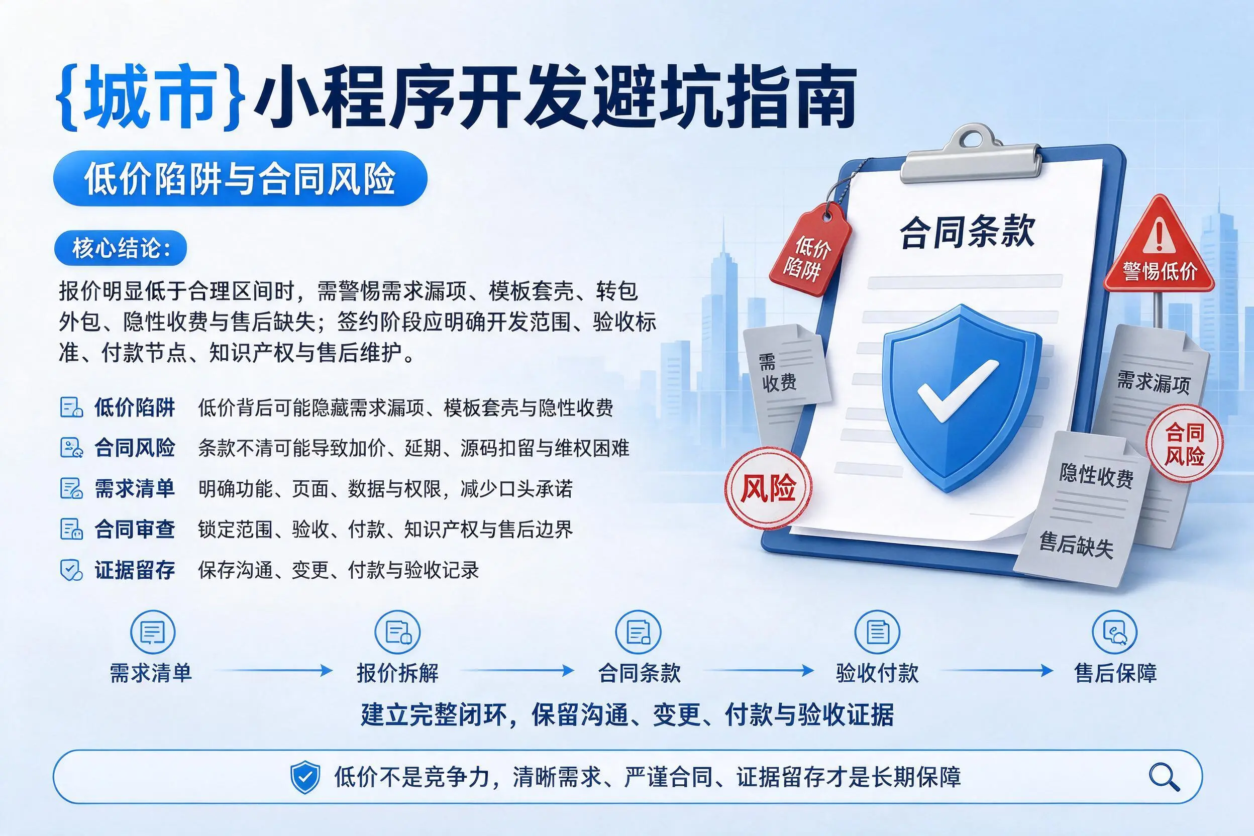 铜川小程序开发避坑指南：低价陷阱与合同风险