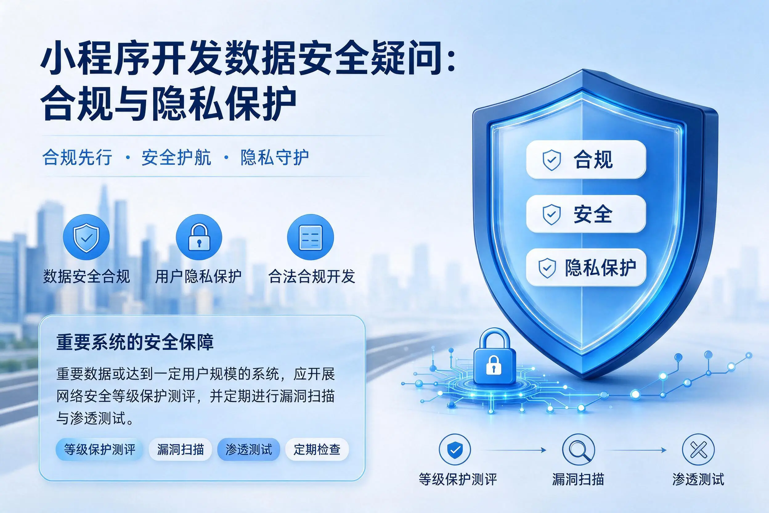 铜川小程序开发数据安全疑问:合规与隐私保护