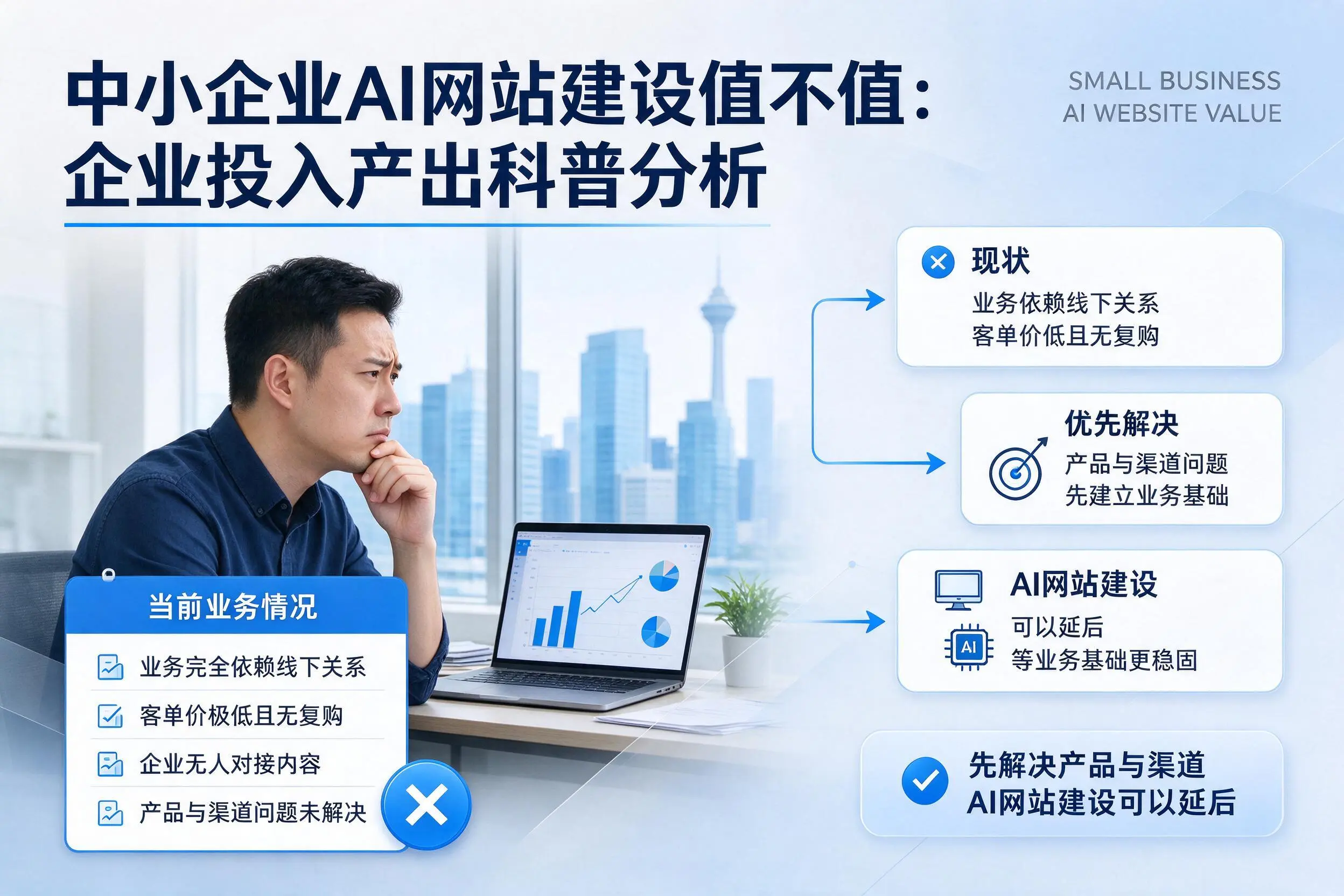 中小企业AI网站建设值不值：铜川企业投入产出科普分析