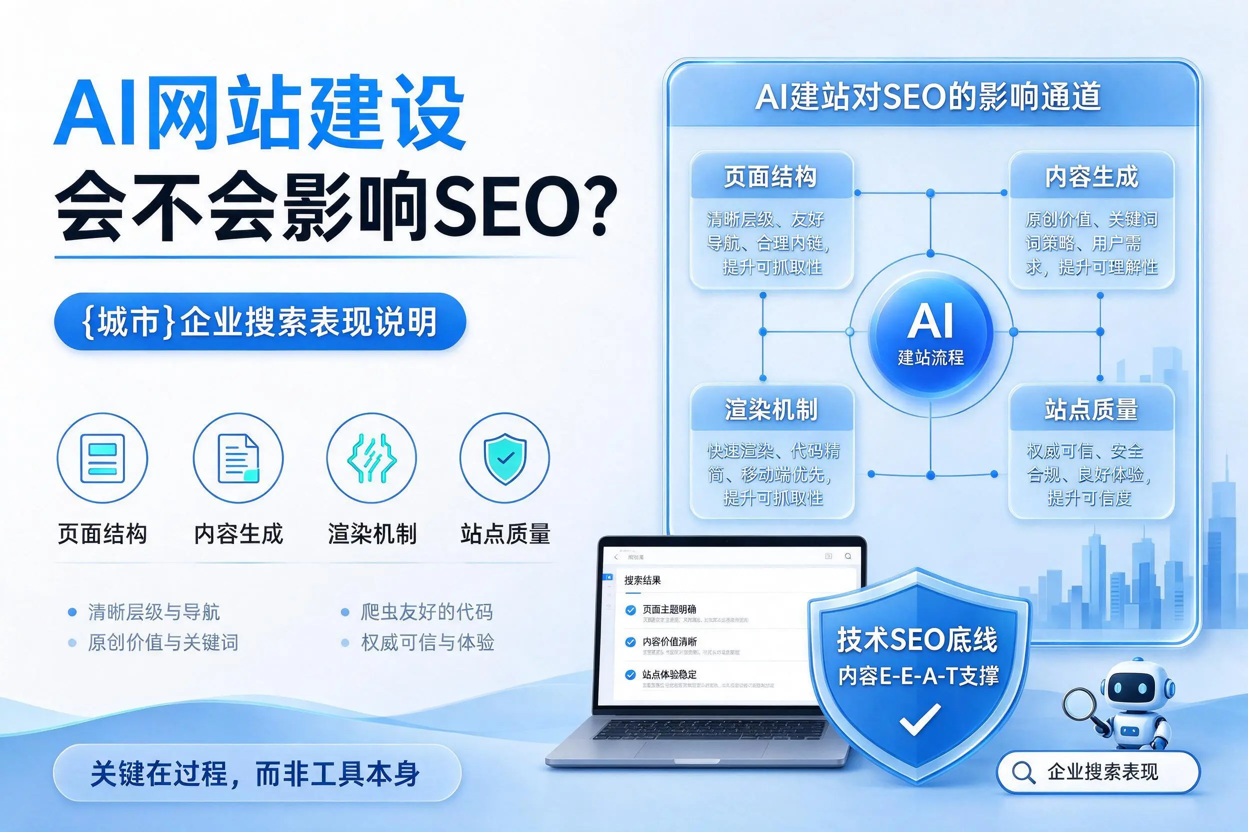 AI网站建设会不会影响SEO?铜川企业搜索表现说明
