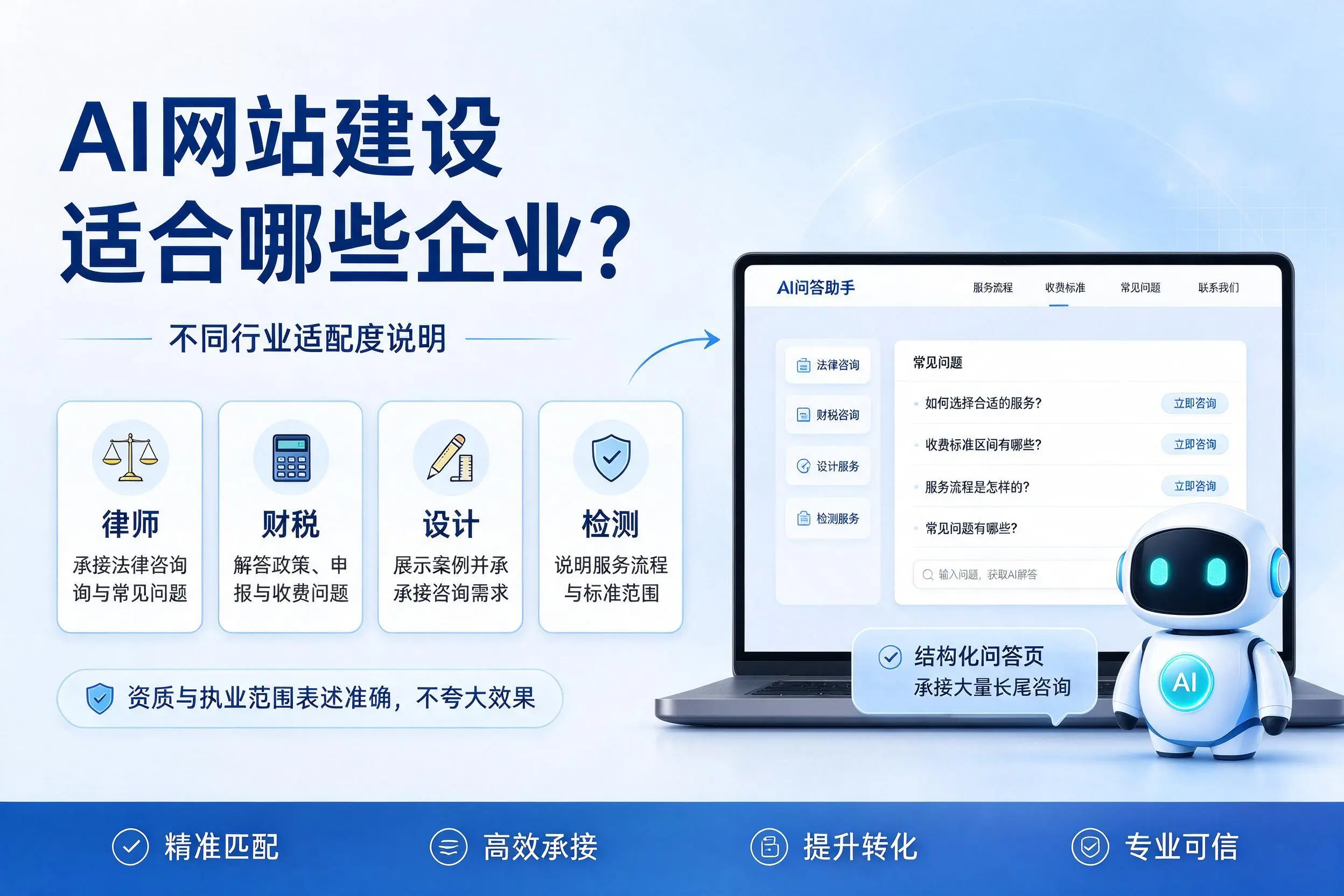 AI网站建设适合哪些企业？铜川不同行业适配度说明